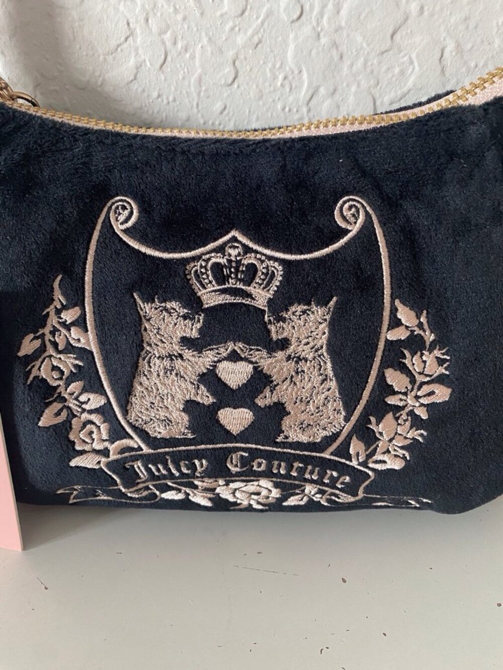 Juicy Couture New Love Chapter Mini Shoulder Bag Scottie Dogs Liquorice Pink NEW - Picture 2 of 12
